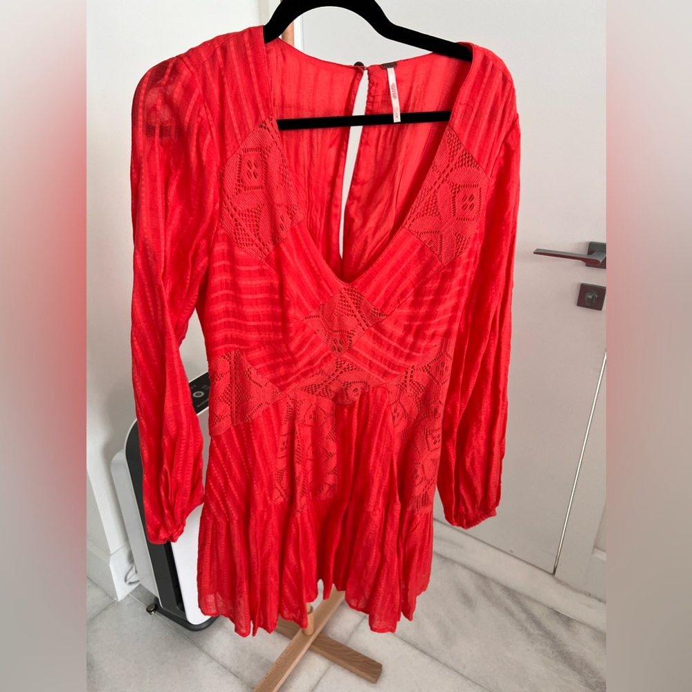 Free People Red Mini Dress